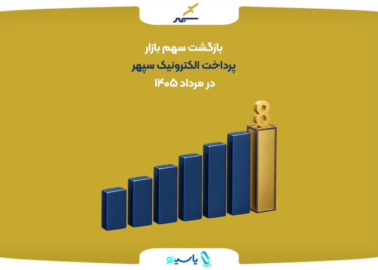 بازگشت سهم بازار پرداخت الکترونیک سپهر در مرداد ۱۴۰۵؛ جبران افت تیرماه و صعود به جایگاه هشتم